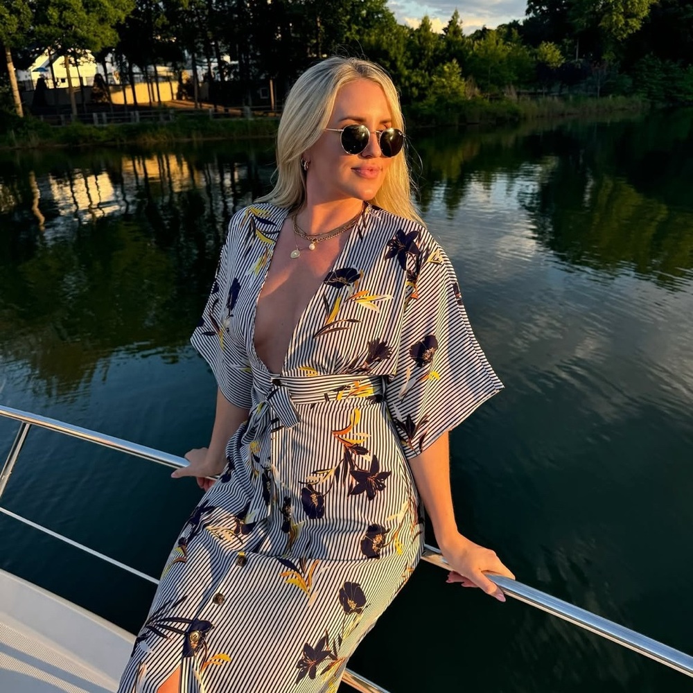 Forever 21 Striped Floral dress